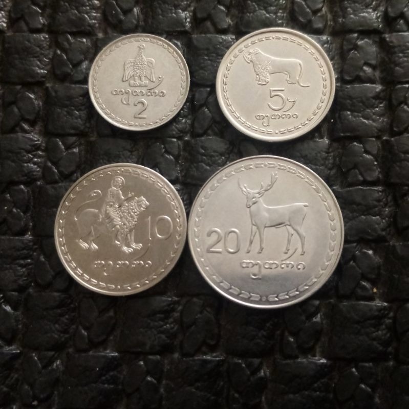 4سکه 20-10-5-2 تتری گرجستان 1993