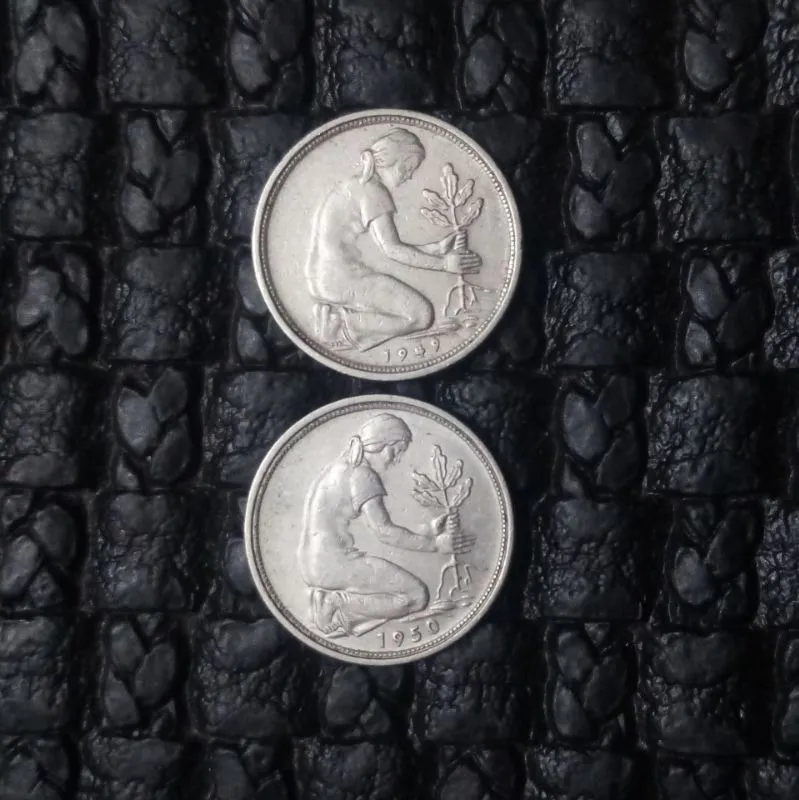 2سکه 50فنینگ آلمان 1950-1949