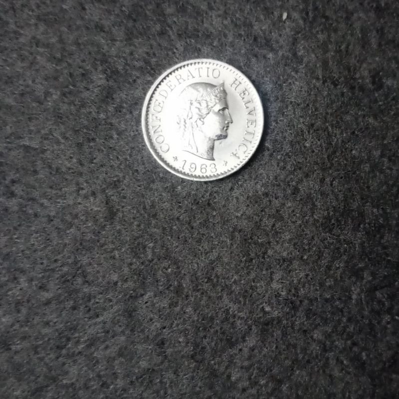 سکه 5 راپن سوئیس 1963