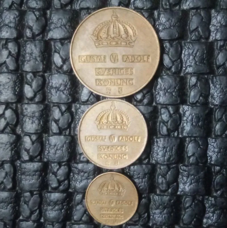3سکه 5-2-1 اوره سوئد 1955