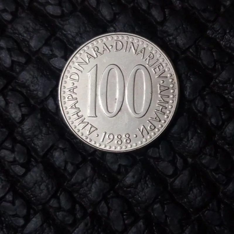 سکه 100 دینار یوگسلاوی سابق 1988