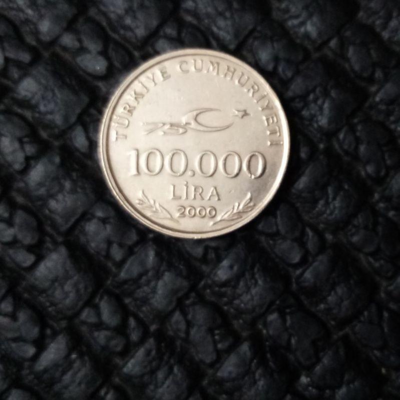 سکه 100هزارلیره ترکیه_2000