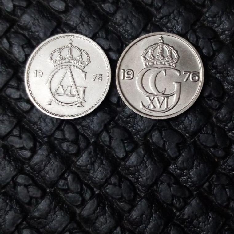 2سکه 50 اوره متفاوت سوئد