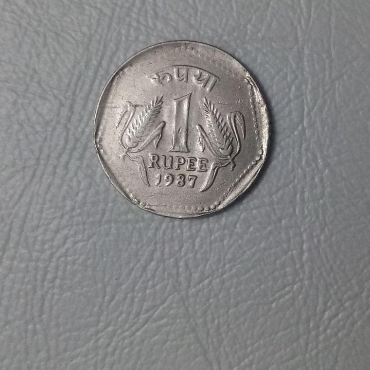 سکه 1 روپیه هند_1987
