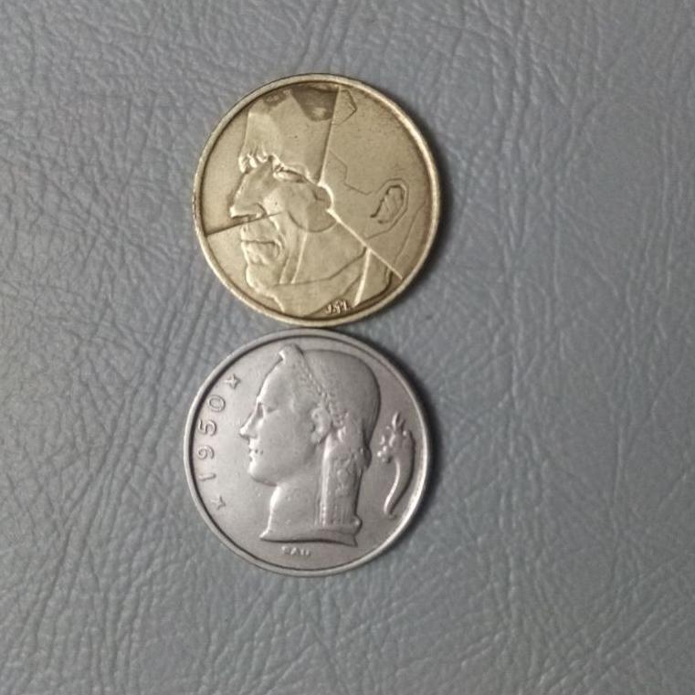 2سکه 50 فرانک متفاوت بلژیک