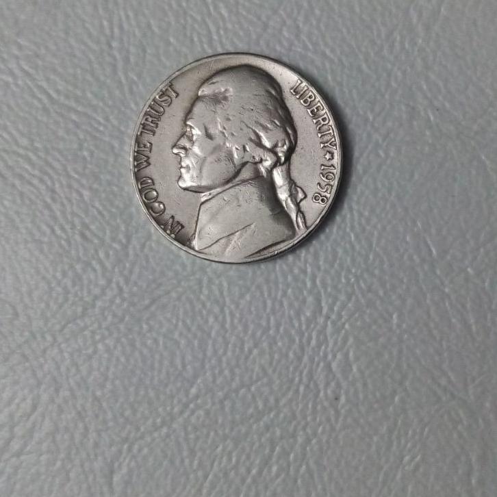 سکه 5 سنت آمریکا 1958