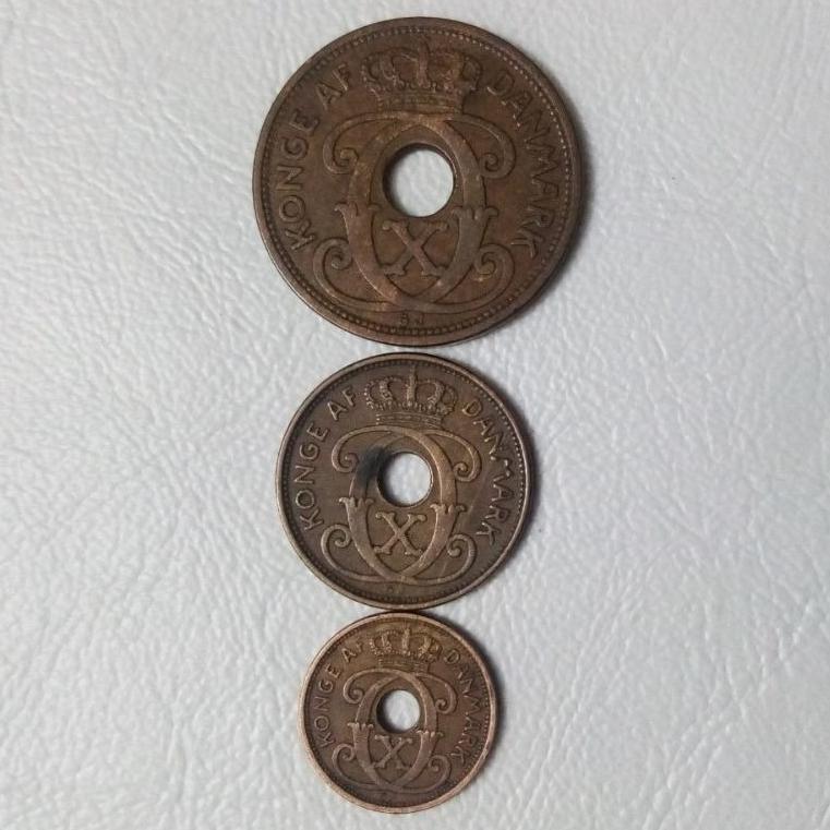 3سکه 5-2-1 اوره دانمارک 1939