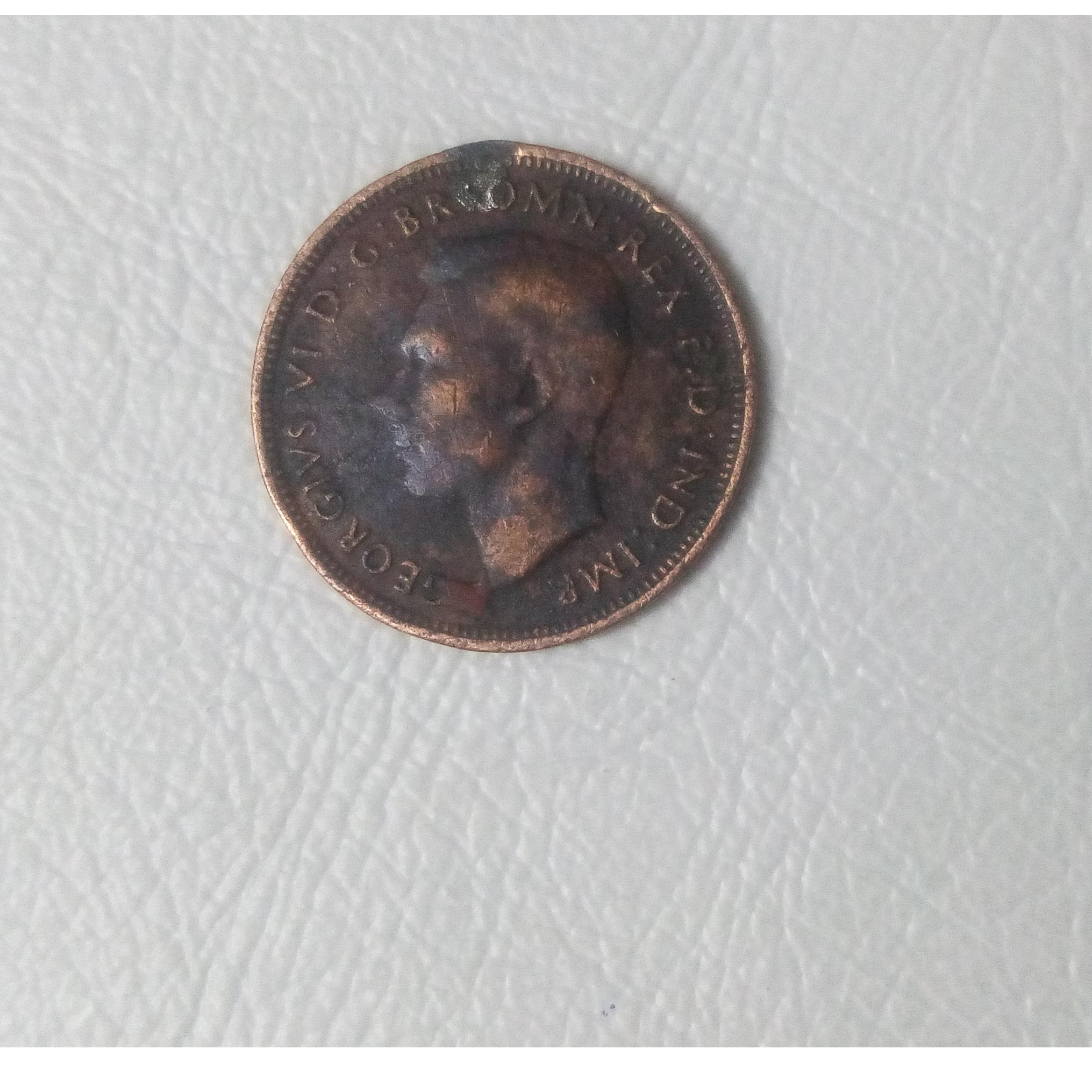 سکه نیم پنی انگلیس__1943