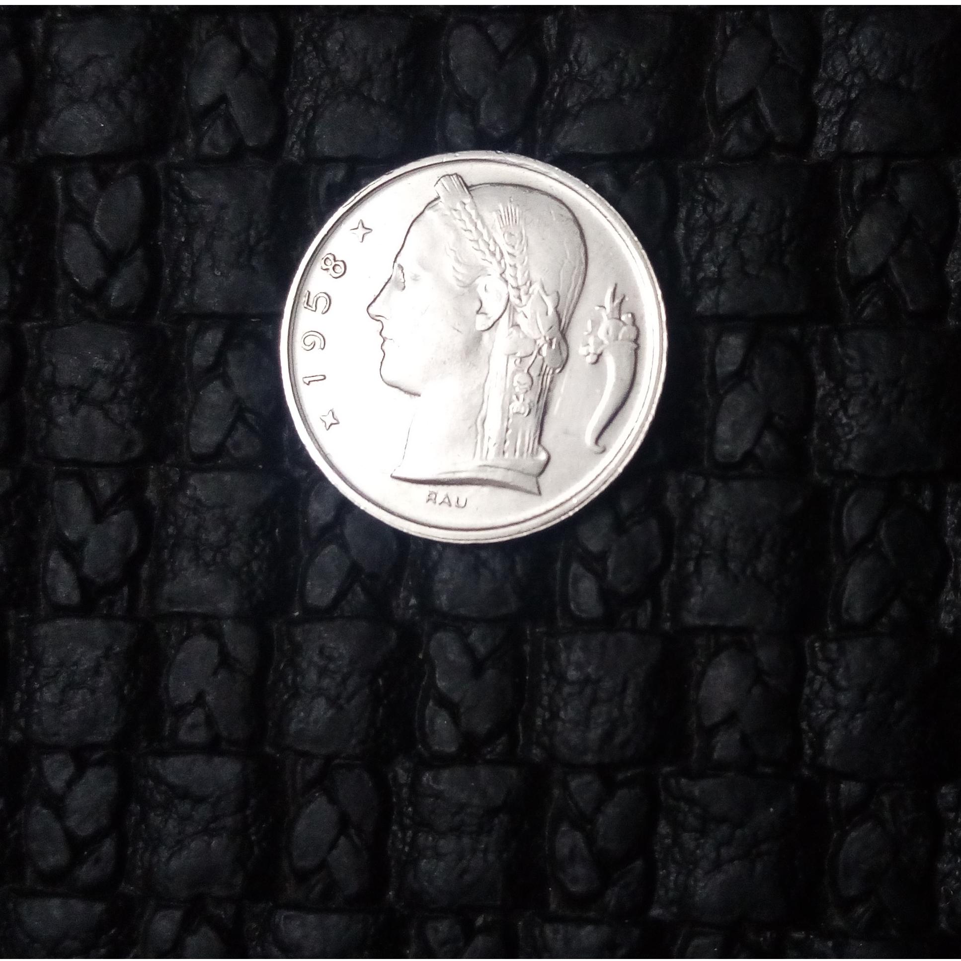 سکه 5فرانک بلژیک__1958