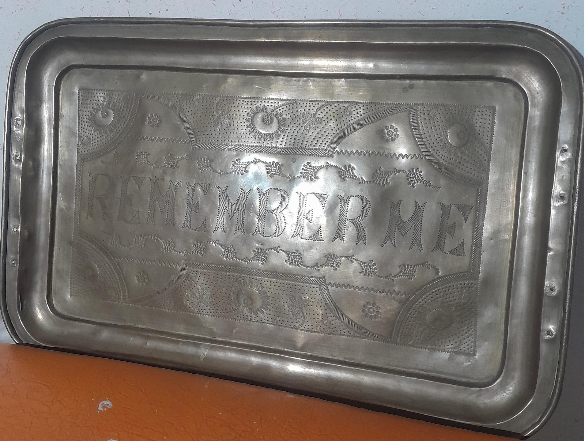 سینی قلم زنی قدیمی