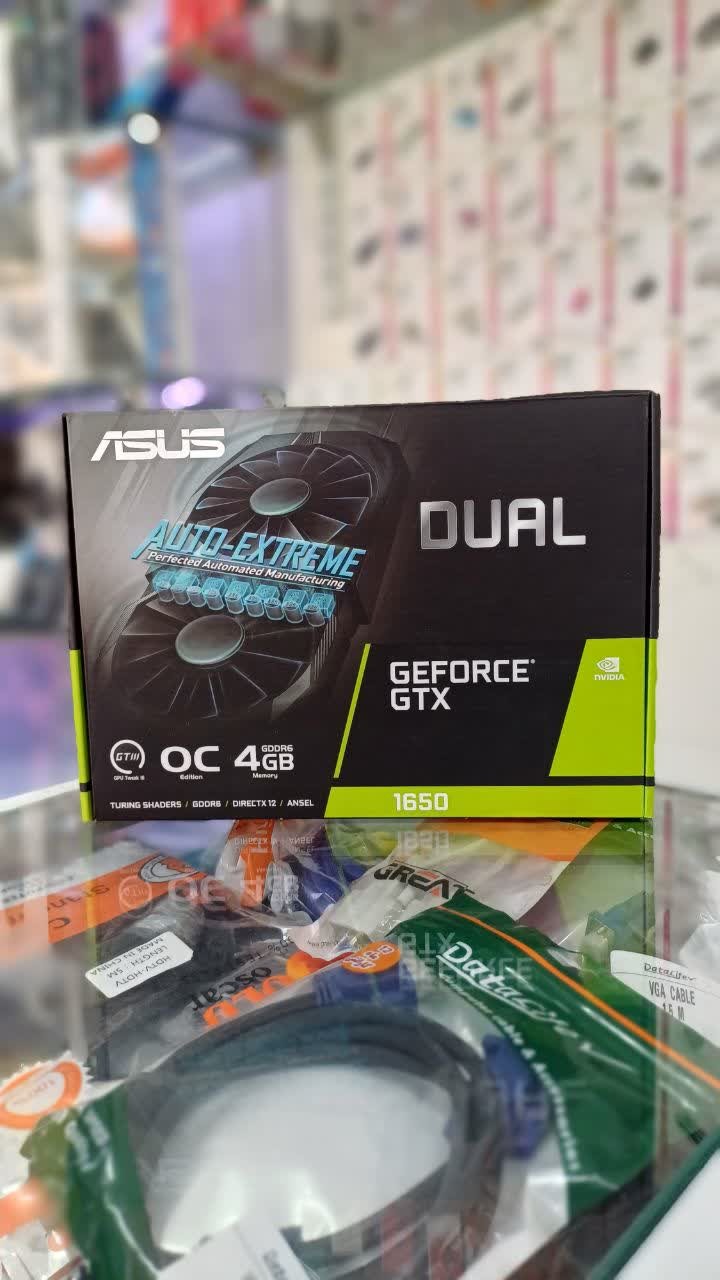 گرافیک ایسوس مدل GTX 1650 DUAL OC 4GB GDDR6