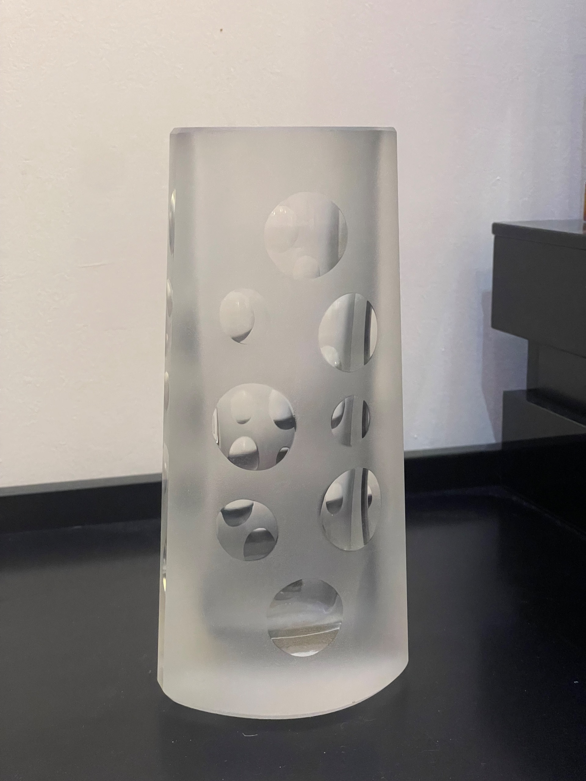 گلدان کریستال مات چک