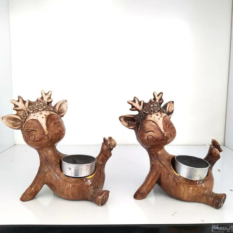 جاشمعی پلی استری گوزن کوچک جفتی کد 2