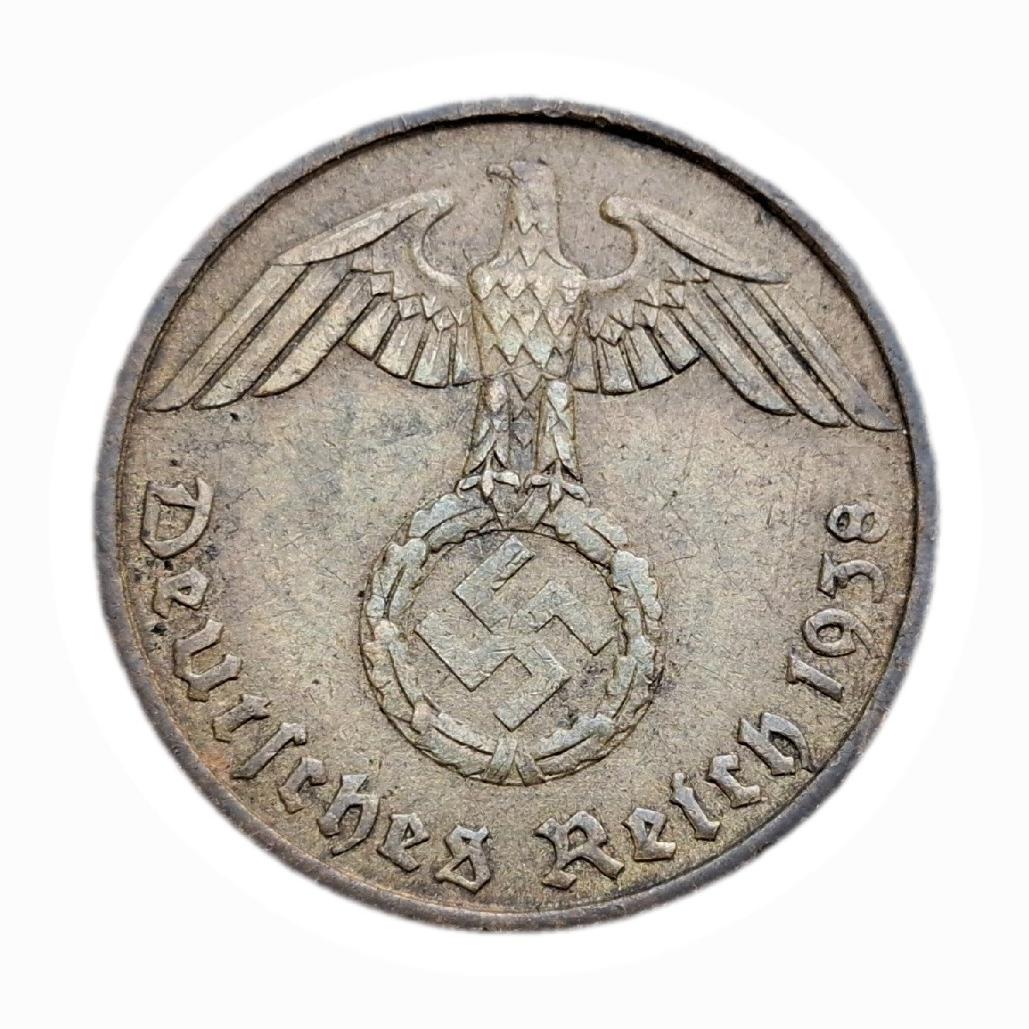 سکه ارزشمند 5 فنیگ آلمان نازی و رایش سوم هیتلر