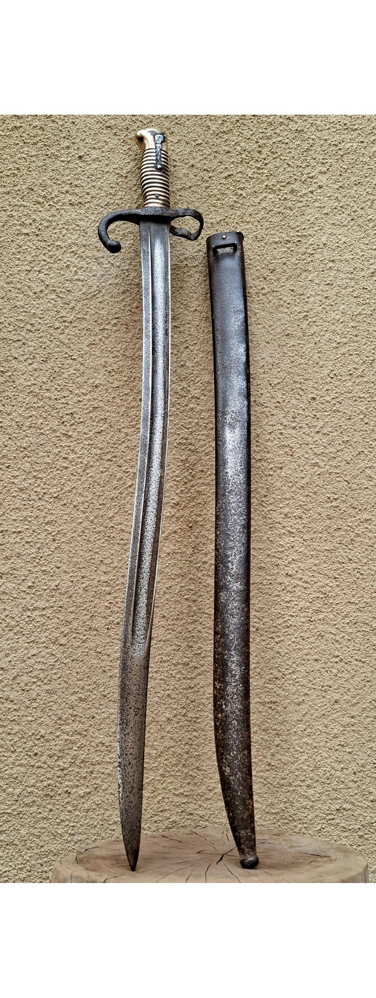 شمشیر آنتیک فرانسوی M1866 معاصر قاجار