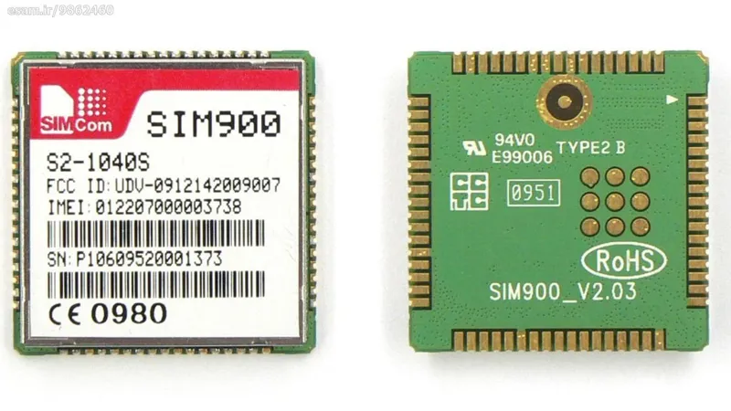 سورس کد حرفه ای راه اندازی ماژول SIM900وSIM900A