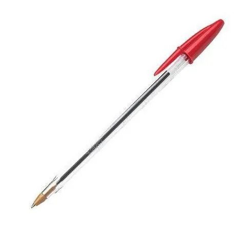 بسته پنجاه عددی خودکار بیک کریستال قرمز BIC
