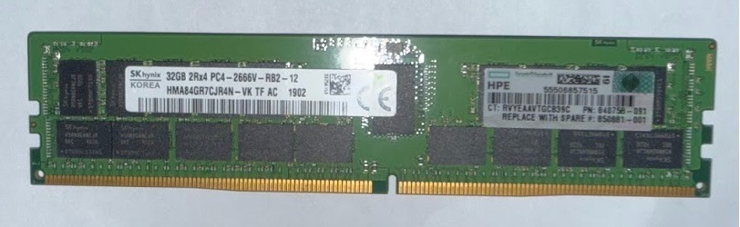  HPE 32GB 2Rx4 PC4-2666V