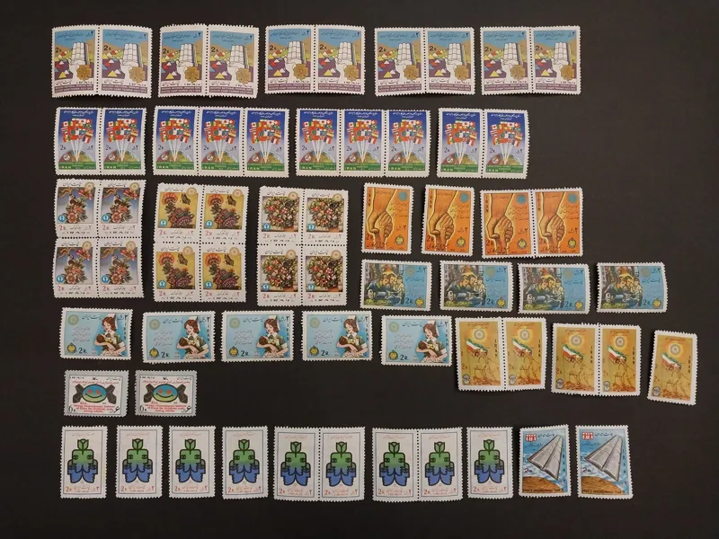 تعدادی تمبر مطابق تصویر