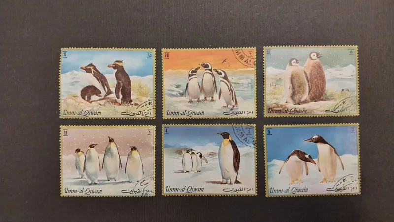 6 تمبر باطل حیوانات خارجی