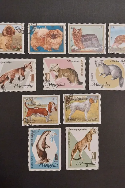 11 تمبر باطل خارجی حیوانات