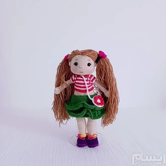عروسک بافتنی دختر