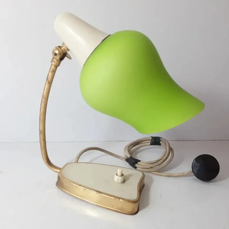 چراغ مطالعه کوچک آلمانی برنجی