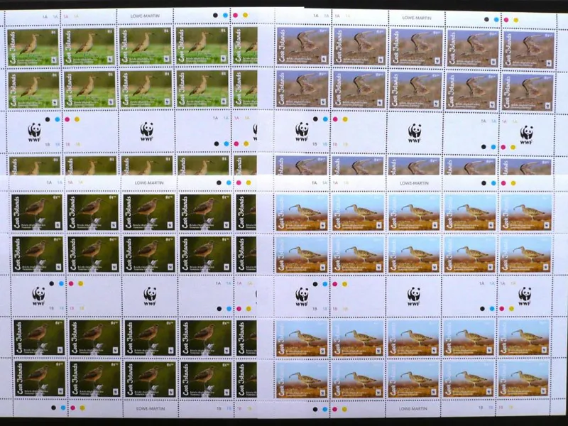 سری کامل (4 ورق ) تمبر wwf چاپ COOK ISLANDS