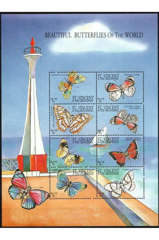 شیت پروانه چاپ  St Vincent  and  The Grenadine