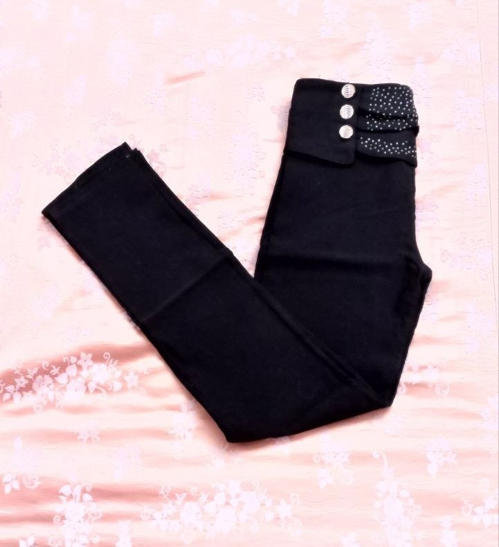 شلوار زنانه با کمر نگین دار