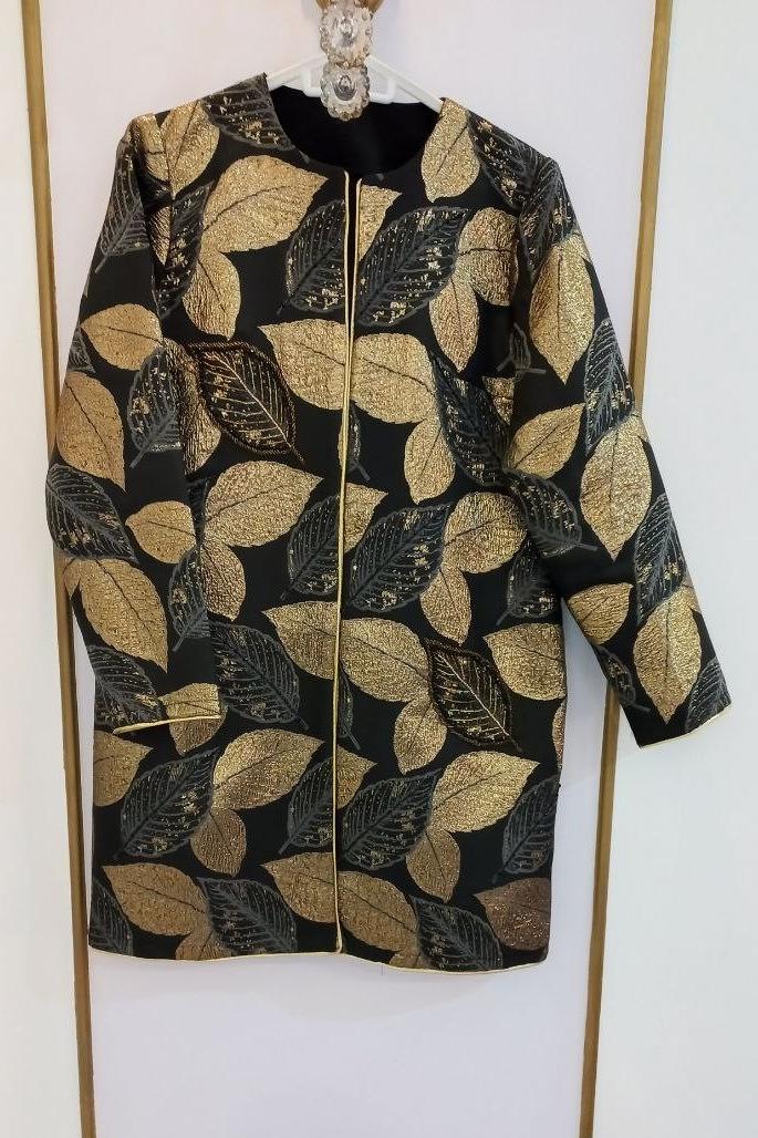 مانتو کتی ژاکارد مزونی