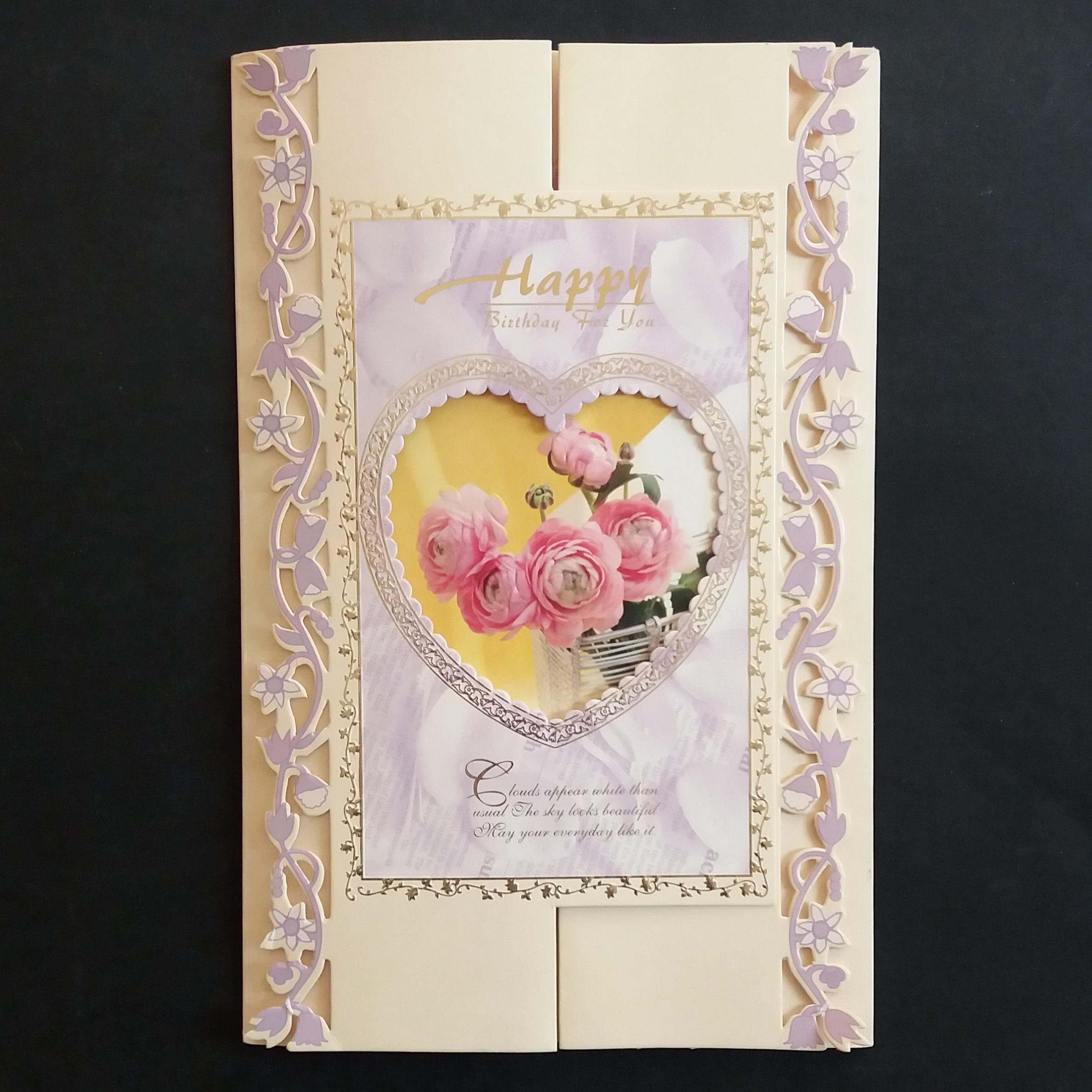 کارت پستال تبریک تولد پنجره ای