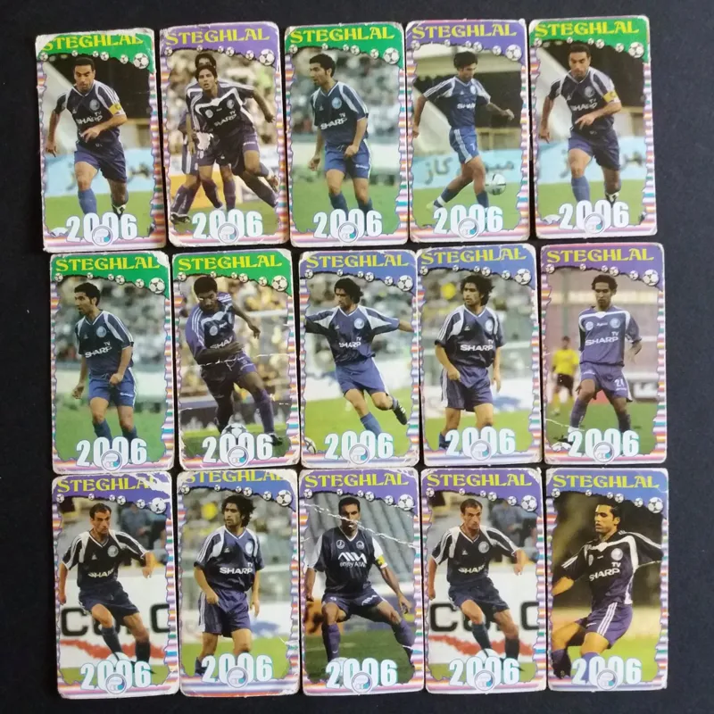 27 کارت بازی فوتبالی قدیمی - استقلال 2006
