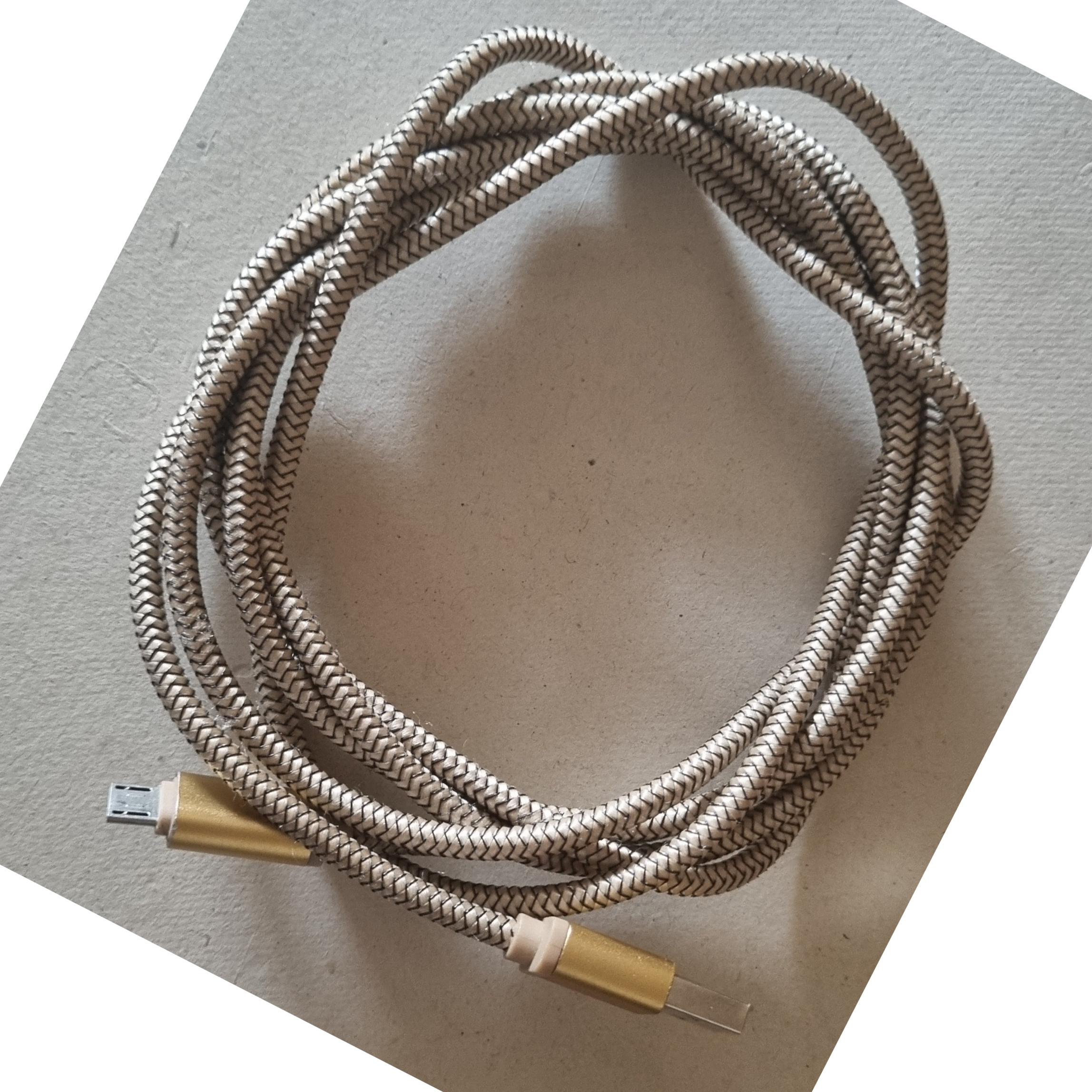 2متری روکشدار کنفی .USB به میکرو . جنس محکم قدیمی