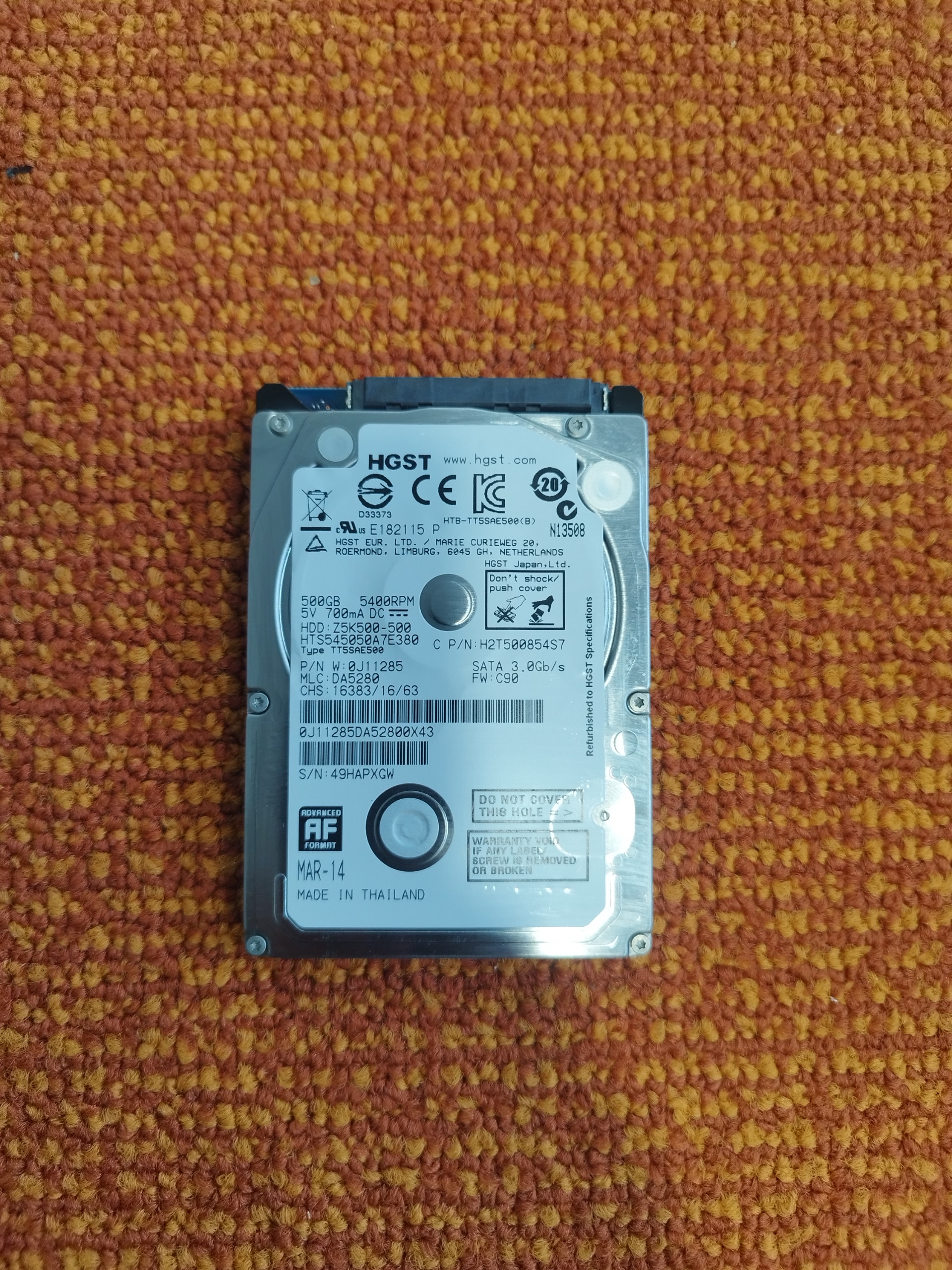 هارد 2.5 اینچ از برند HGST