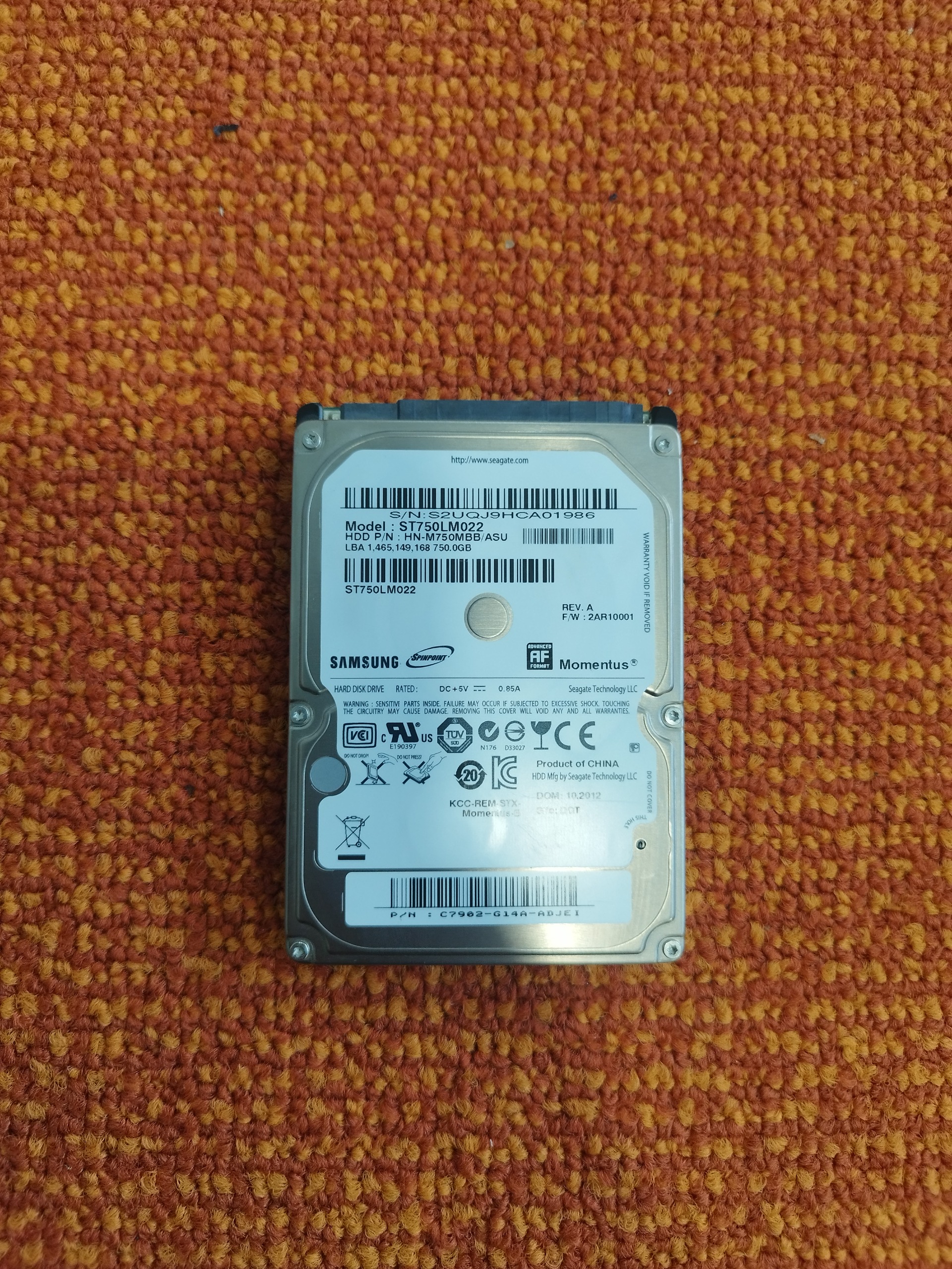 هارد 2.5 اینچ از برند Samsung