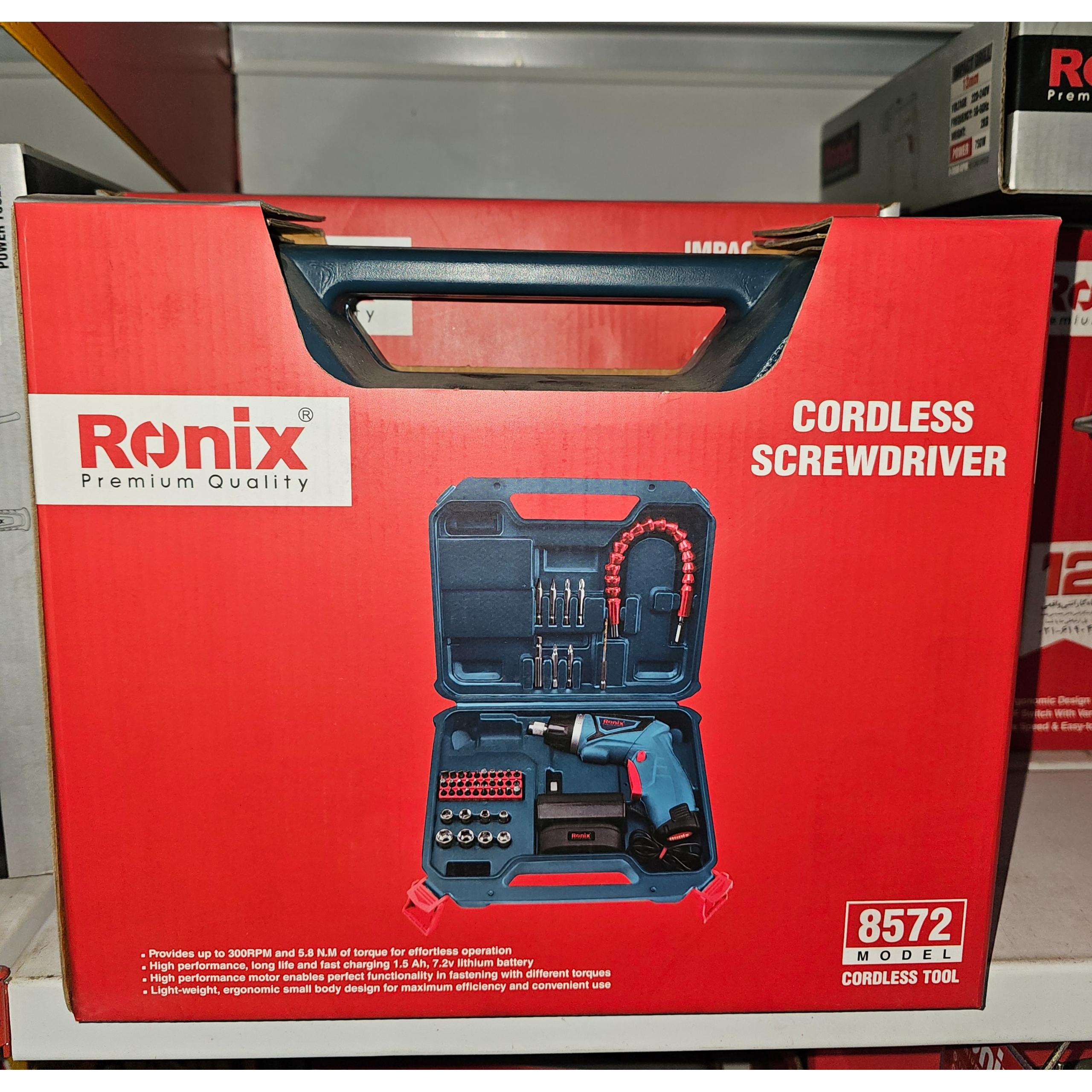پیچگوشتی شارژی رونیکس 8572