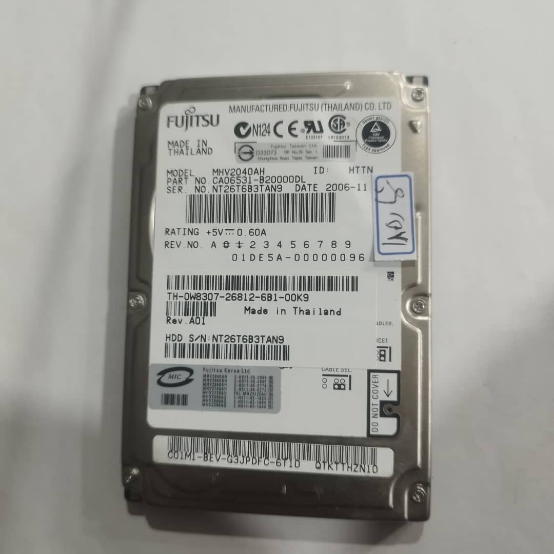 هارد IDE 40g ت 100 درصد