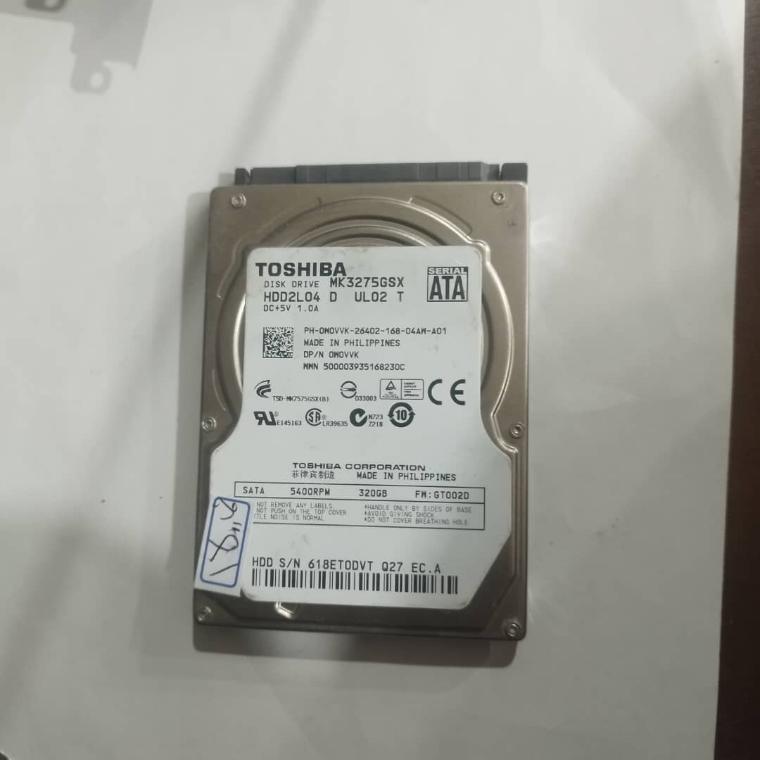 هارد 320g سلامت 100 درصد