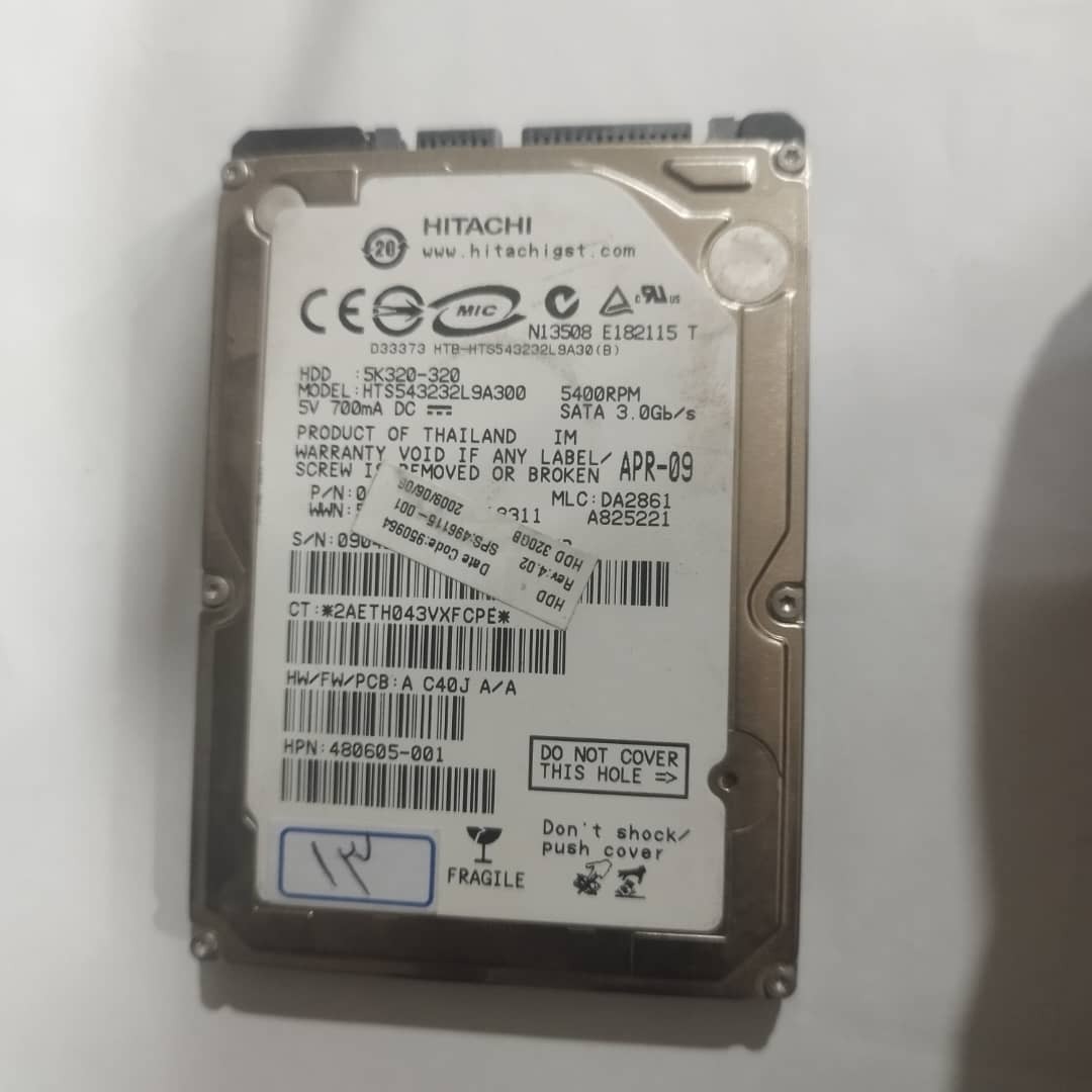 هارد 320g سلامت 100 درصد