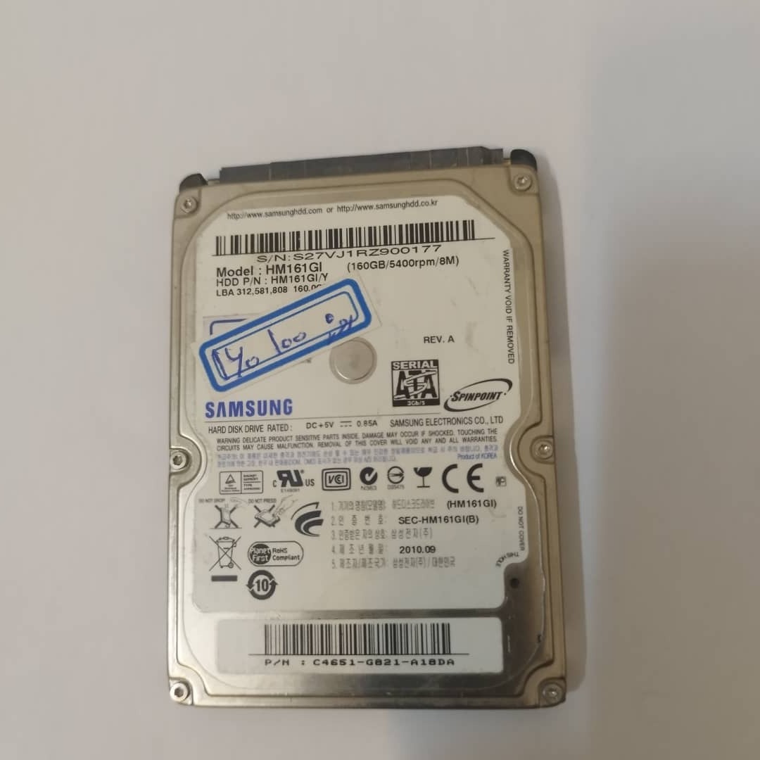 هارد 160 گیگ سلامت 100 بسیار کم کارکرد