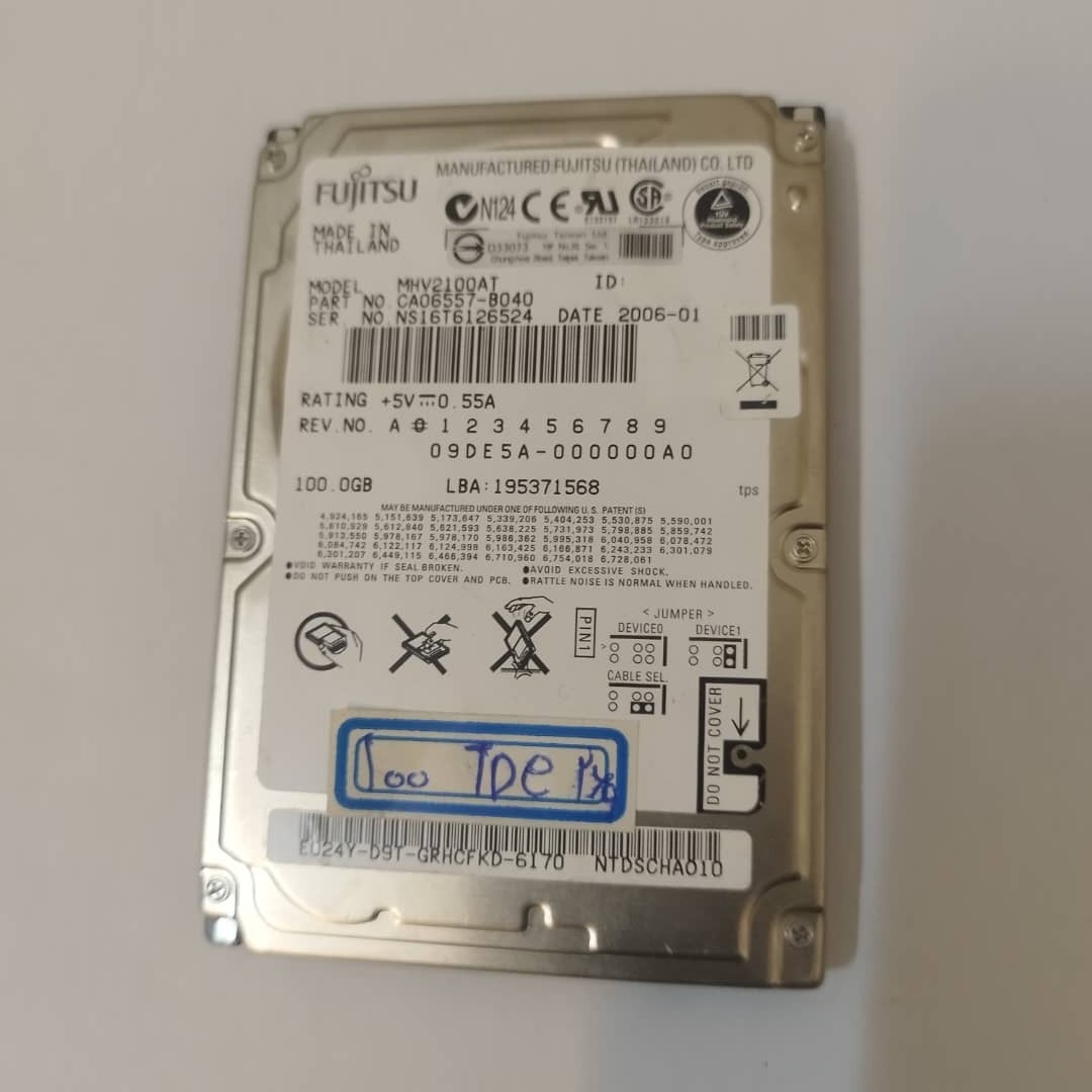 هارد 100 گیگ IDE سلامت 100 درصد