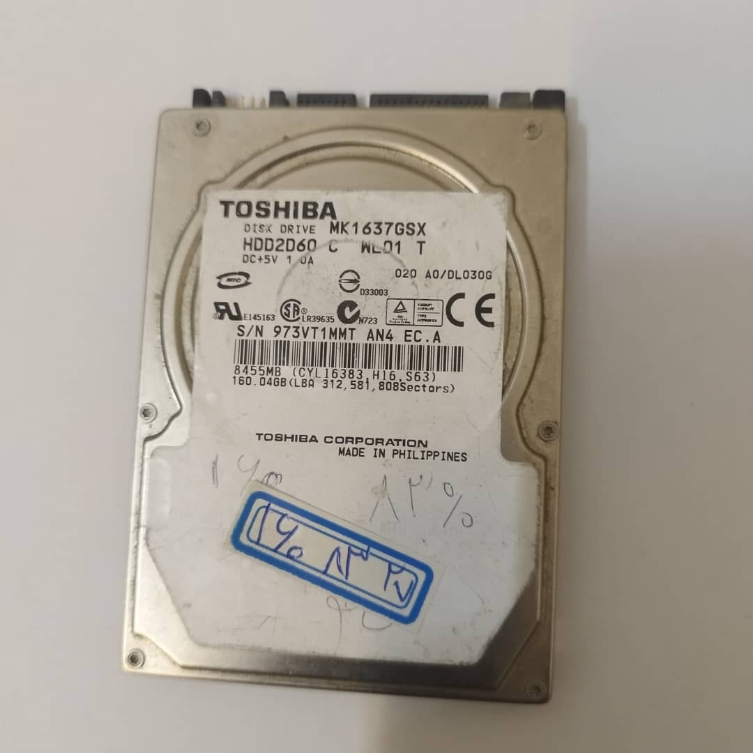 هارد 160 گیگ سلامت 83 درصد