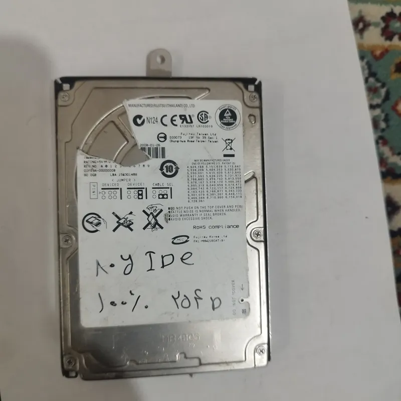 هارد IDE 80G سلامت 100 درصد