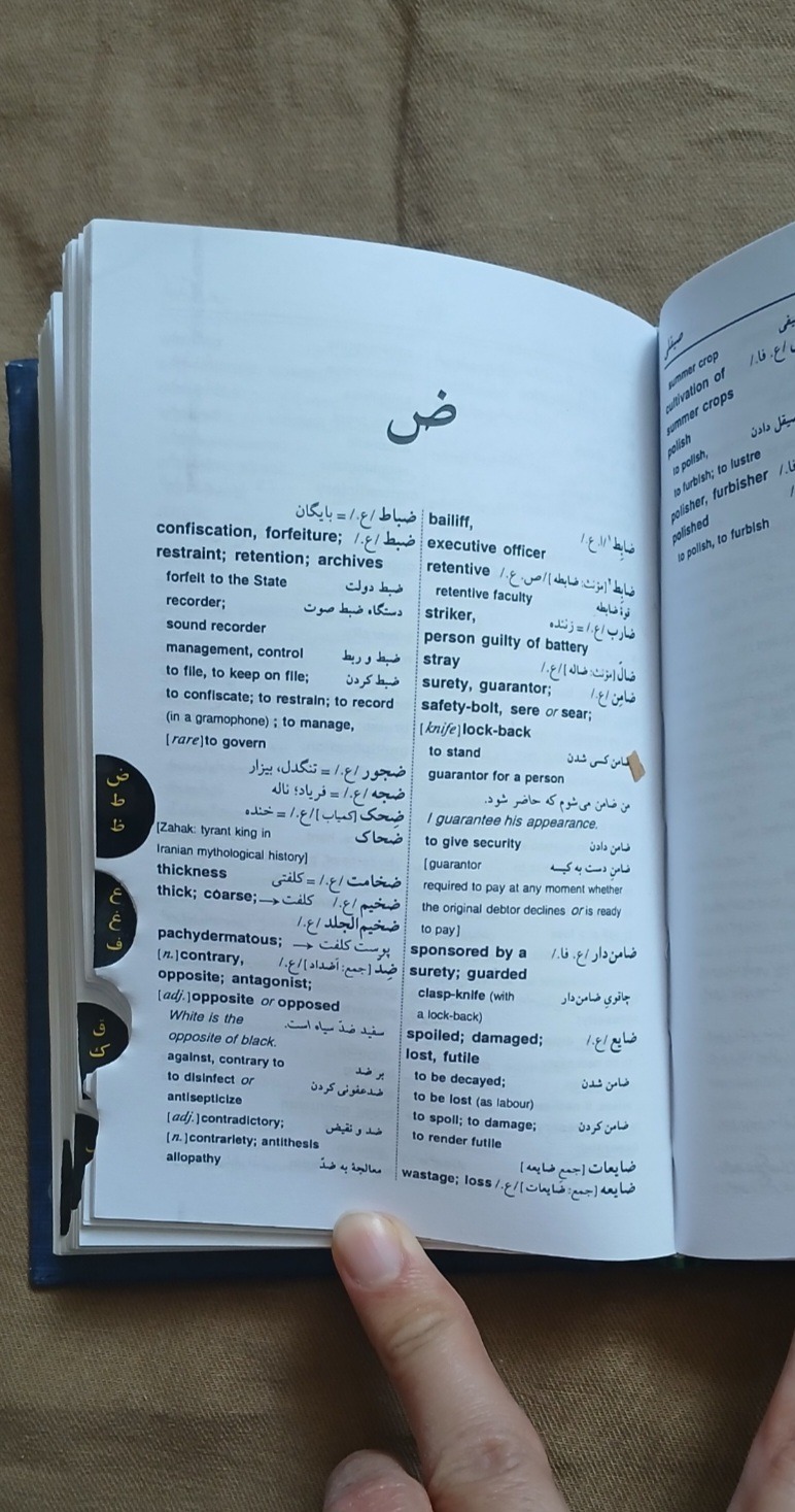 دیکشنری فارسی به انگلیسی
