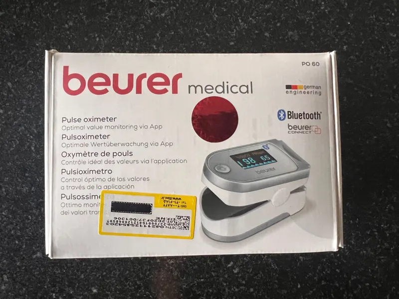 پالس اکسیمتر بیورر مدل PO60
