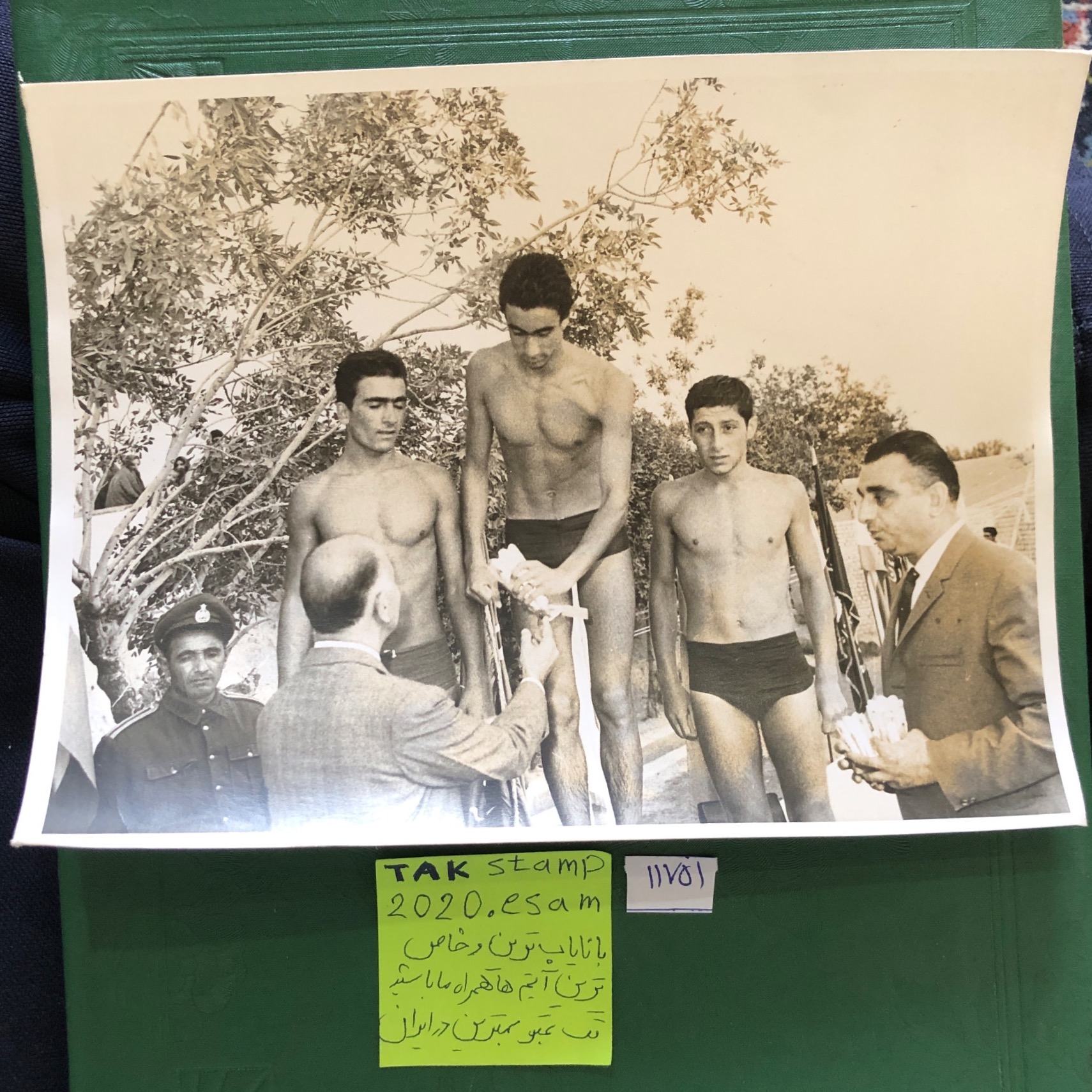 عکس جالب مسابقات شنا افسران ارتش شاهنشاهی