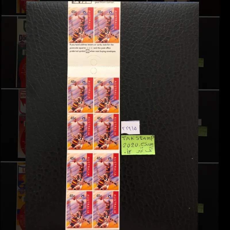 بوکلت تمبر برچسبی بازیکن فوتبال استرالیا-کرون