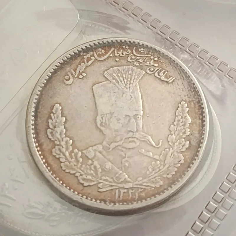 سکه دو هزار دیناری تصویری مظفرالدین شاه