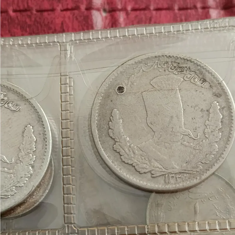 سکه دو هزار دیناری تصویری مظفرالدین شاه